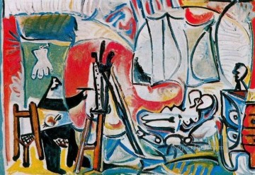 キュービズム Painting - アーティストとそのモデル L Artiste et Son Modele IV 1963 キュビスト